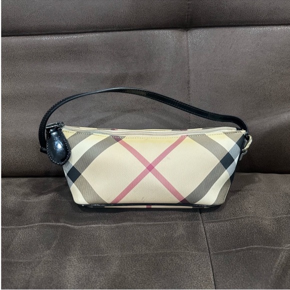 ‼️SALE💯Authentic Burberry Super Nova Check Pochette Shoulder Bag Vintage y2k - Picture 4 of 13